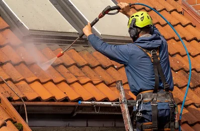 Démoussage et hydrofuge de toiture à Sussat